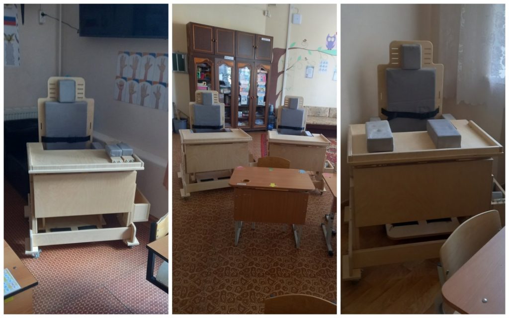 Парты и стулья для Адаптивной школы-интерната «Ступени» г. Перми