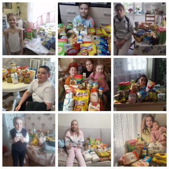 Семьи с особенными детьми получили продукты