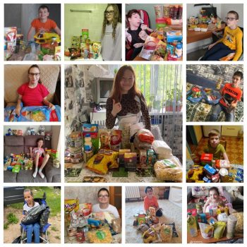 Прошла раздача 100 продуктовых наборов